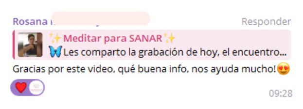 Testimonio de alumna