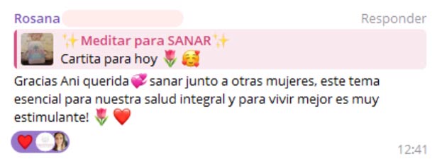 Testimonio de alumna